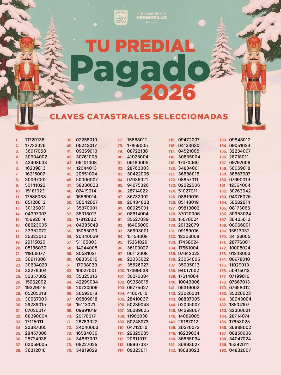 Listado de seleccionados